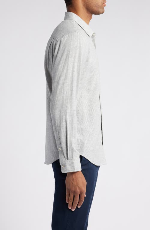 Shop Rails Wyatt Crosshatch Button-up Shirt In Platinum Etch