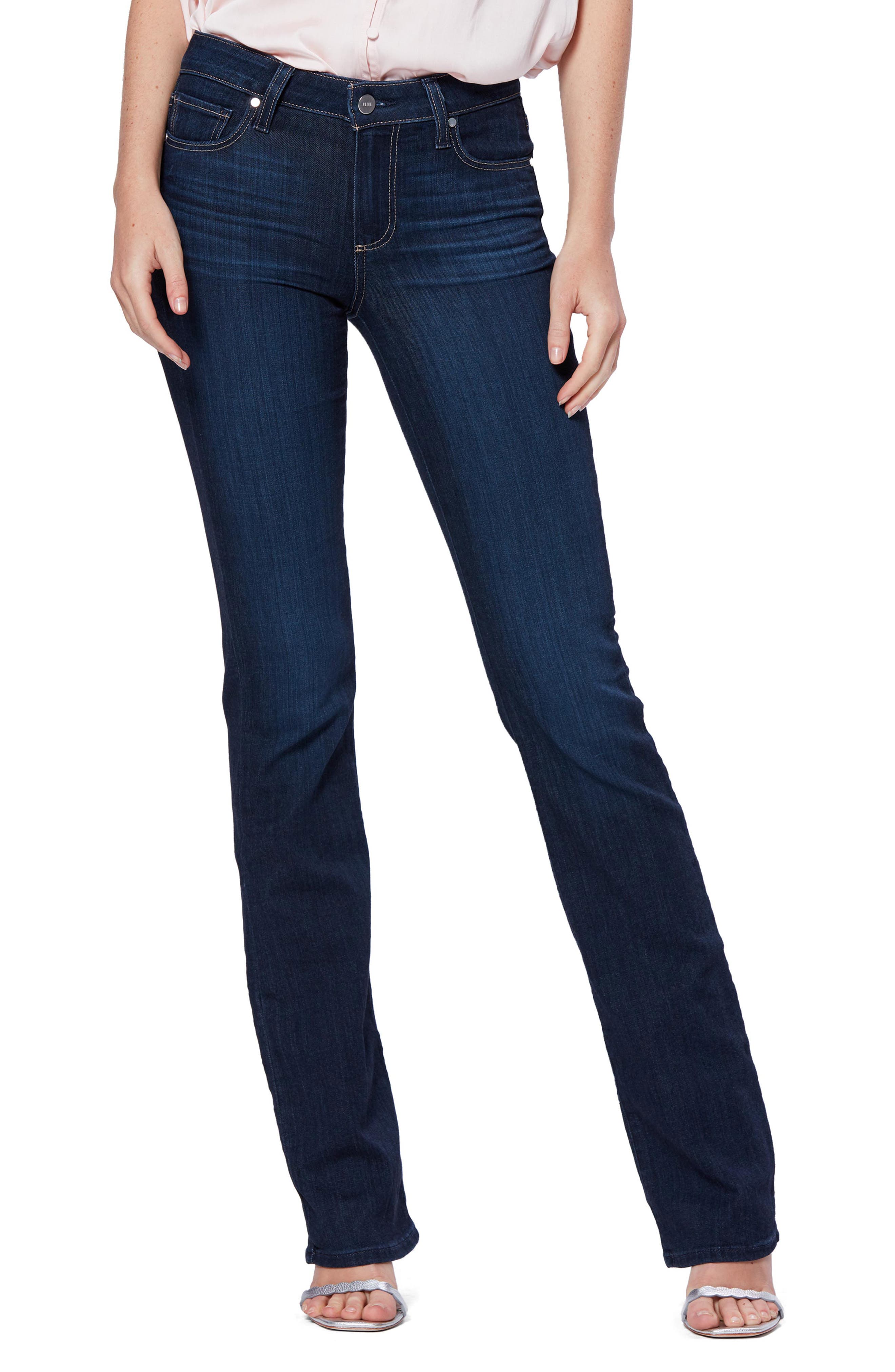 PAIGE Transcend Manhattan Bootcut Jeans (The 101) (Petite) Nordstrom