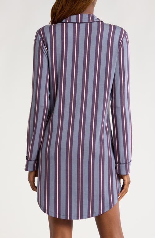 Shop Nordstrom Moonlight Eco Nightshirt In Grey Folkstone Saturday Stripe