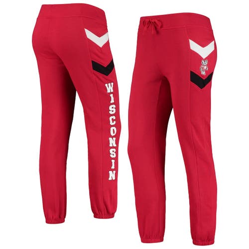 Women's Colosseum Red Wisconsin Badgers Kripke Chevron Jogger Pants