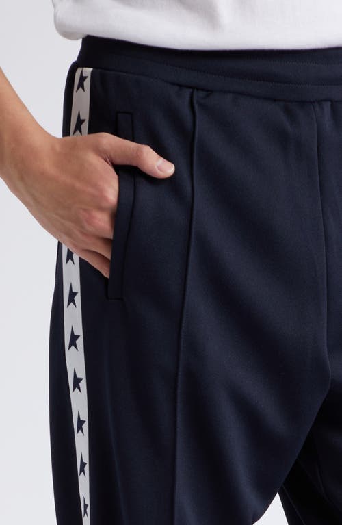Golden Goose Trousers In Dark Blue/white