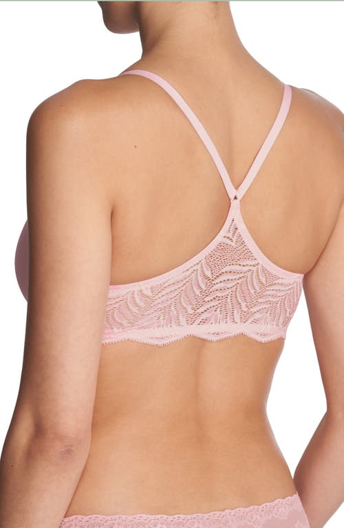 Shop Natori Underwire Front Close Contour Bra In Peony/whte