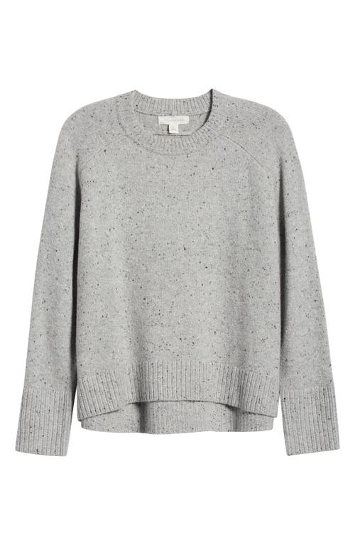 Shop Treasure & Bond Speckled Pima Cotton Blend Sweater In Grey Heather Nep