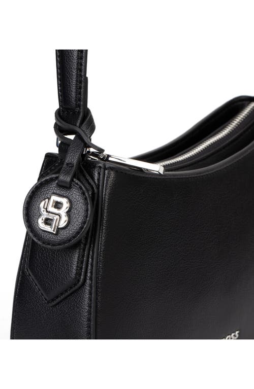 Hugo Boss Hugo Liriel Faux Leather Hobo Bag In Black