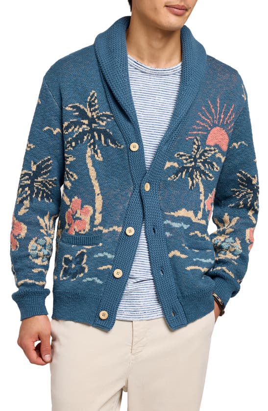 FAHERTY OFFSHORT SWELL ORGANIC COTTON CARDIGAN