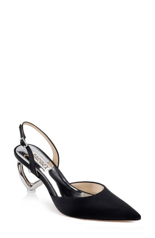 Lucille Slingback Pointed Toe Pump in Black