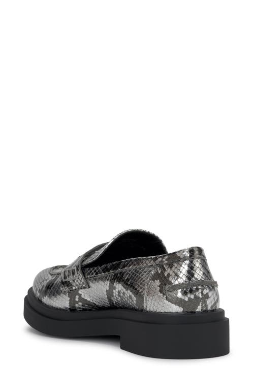 Shop Jessica Simpson Xuris Platform Penny Loafer In Chrome