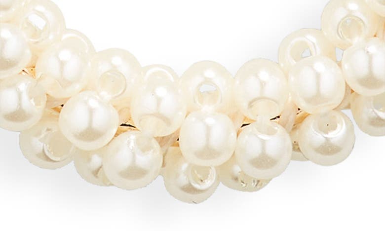 Shop Nordstrom Beaded Open Teardrop Earrings In White