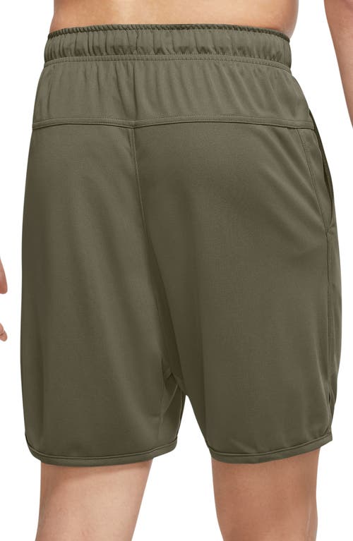 Shop Nike Dri-fit 7-inch Brief Lined Versatile Shorts In Olive/black
