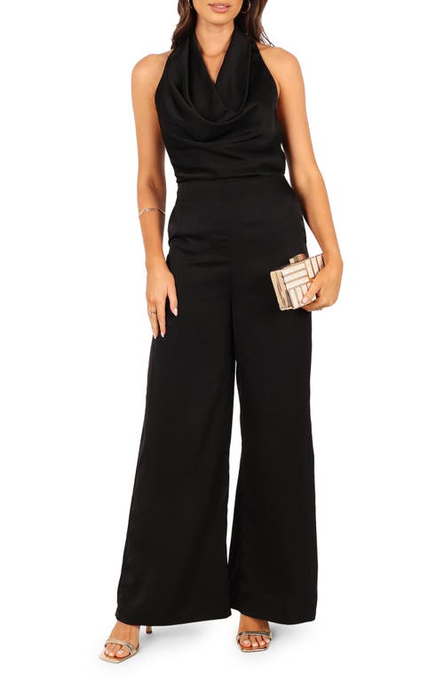 Petal & Pup Thomas Cowl Neck Jumpsuit Black at Nordstrom,