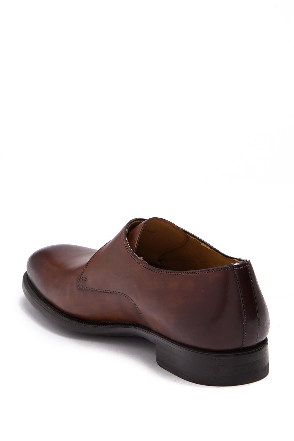 magnanni carey leather monk loafer