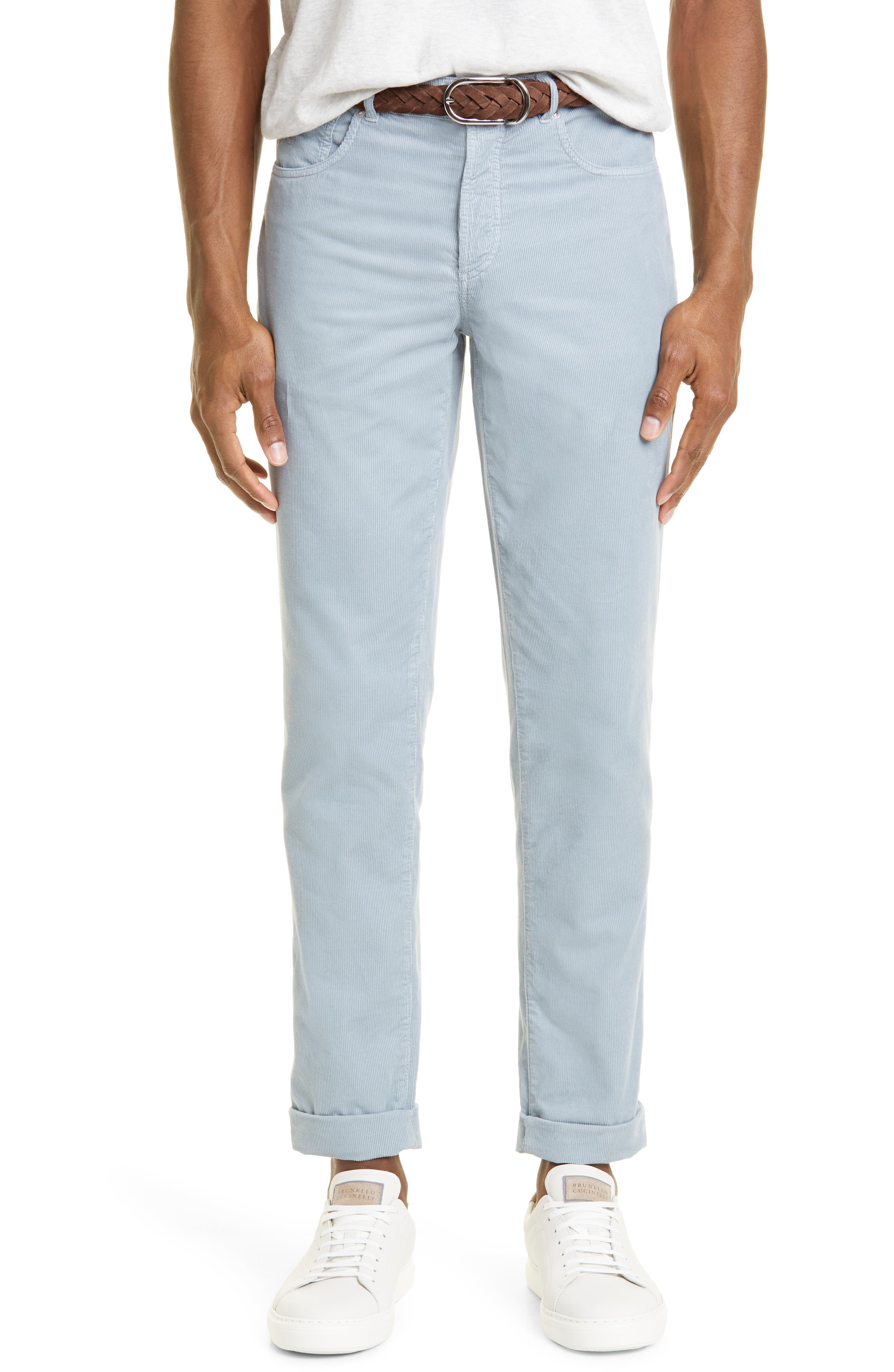 powder blue corduroy pants