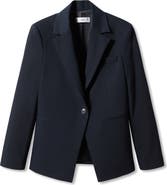MANGO Fitted Suit Blazer