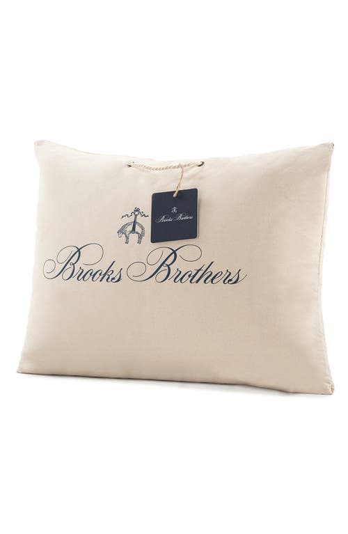 Brooks Brothers Quilted Cotton Pillow In Cream