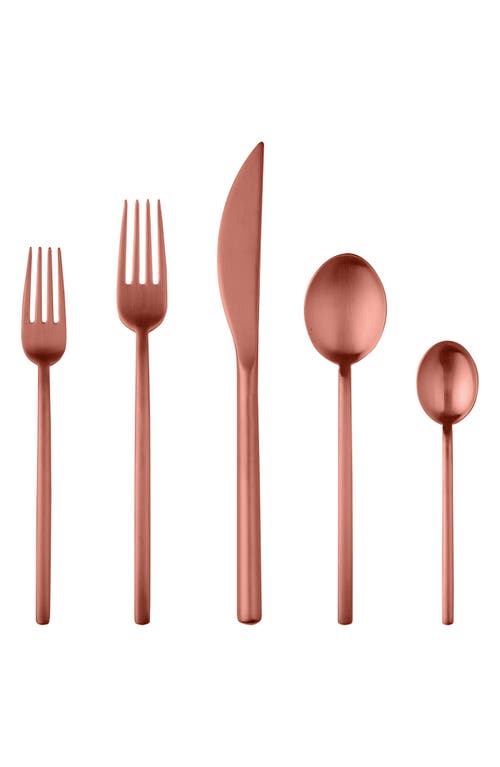 Mepra Linea Ice 5-Piece Place Setting in Rose Gold