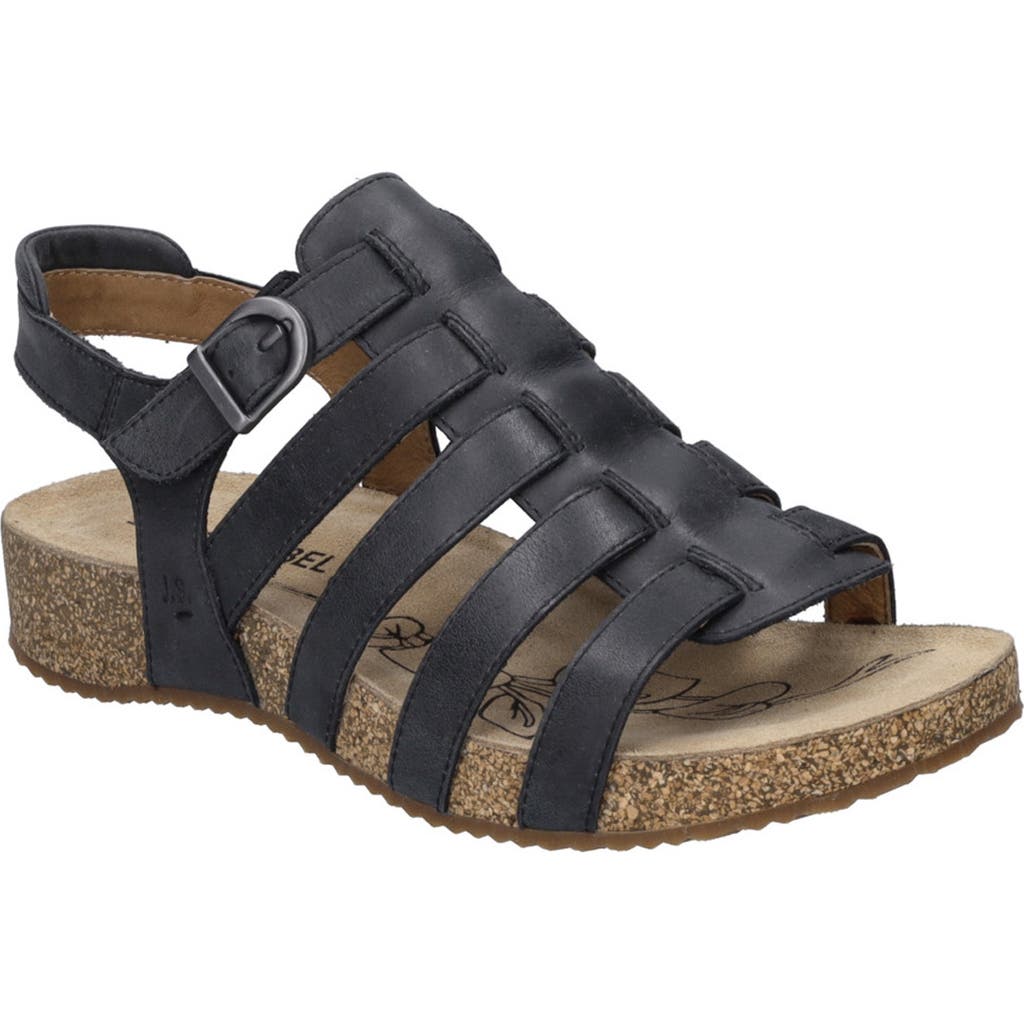 Josef Seibel Tonga Fisherman Sandal In Black