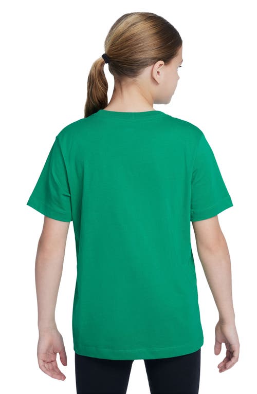 Shop Nike Kids' Sportswear Amphibian Graphic T-shirt In Stadium Green