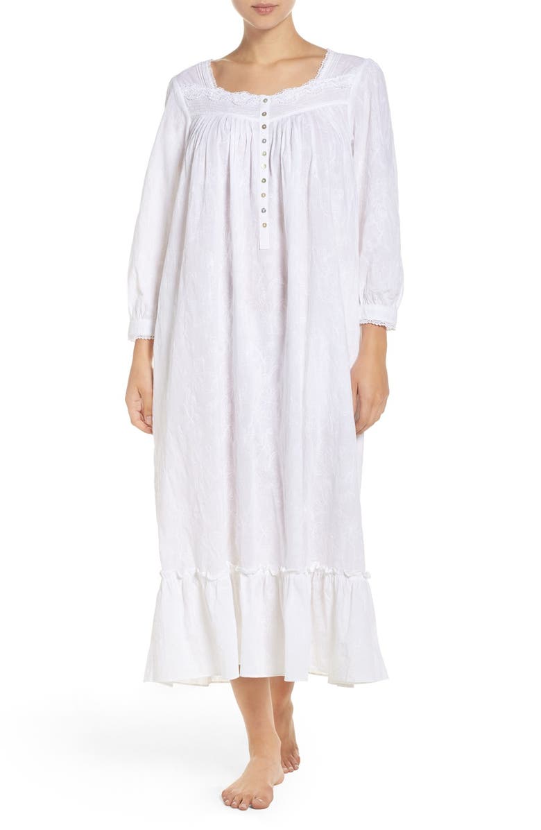 Eileen West Embroidered Cotton Nightgown | Nordstrom