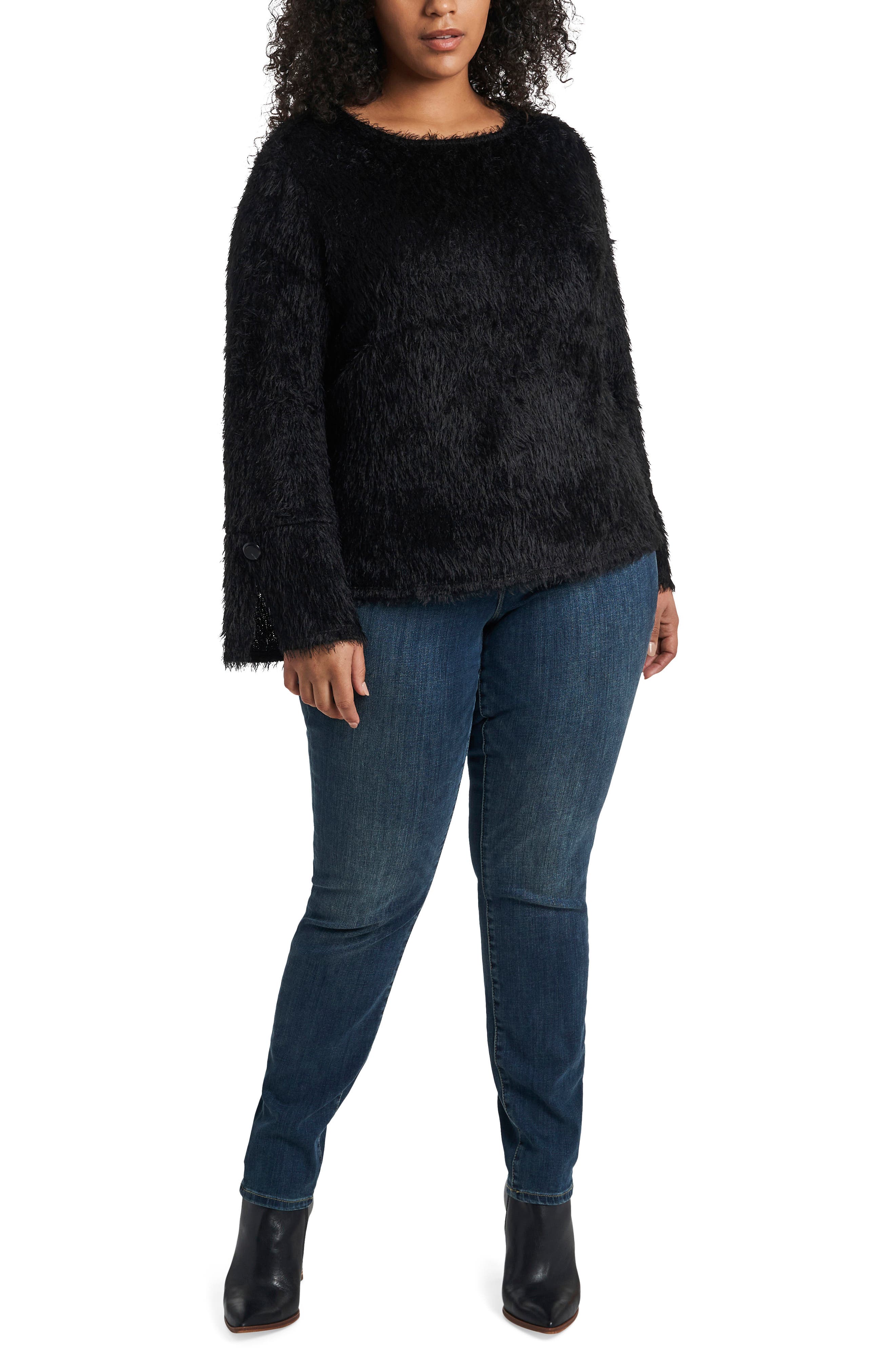 vince camuto eyelash knit sweater
