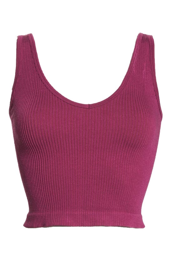 FREE PEOPLE INTIMATELY FP SOLID RIB BRAMI CROP TOP