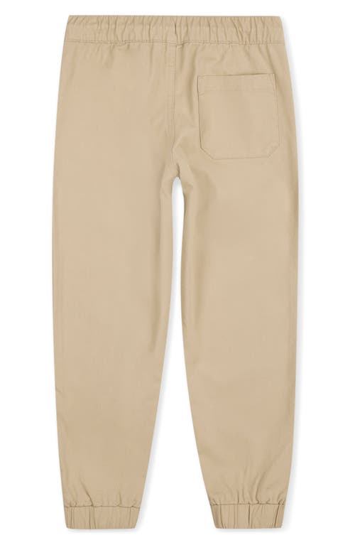 Shop Brooks Brothers Kids' Stretch Twill Joggers In Sand