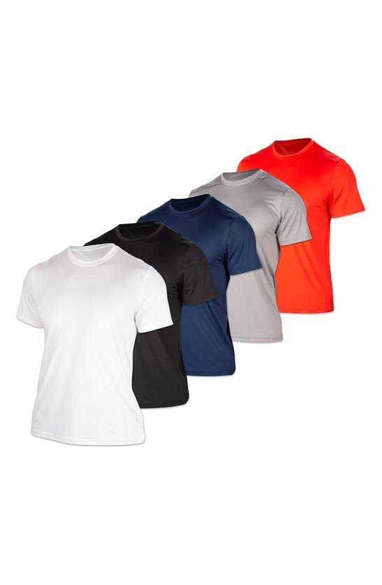 Loungehero Active Crew Neck T-shirt In Black/ Red/ Blue/ White/ Grey