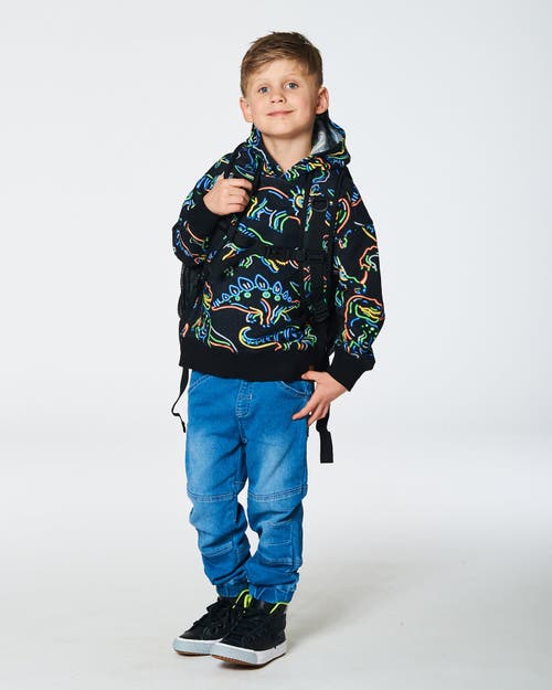 Deux Par Deux Little Boy's French Terry Jogger Pants Light Blue Denim In Light Blue Denim