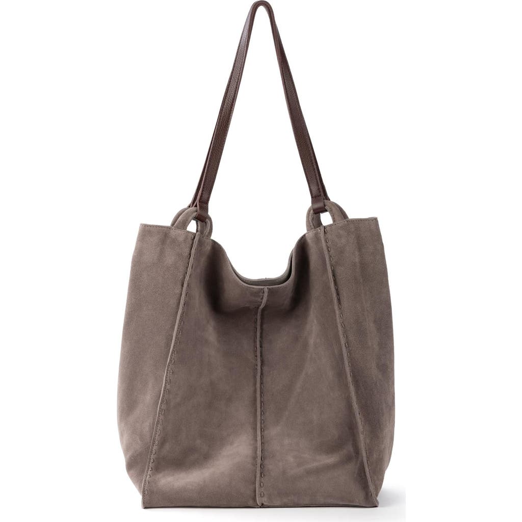 The Sak Los Feliz Tall Tote Bag In Mushroom Suede