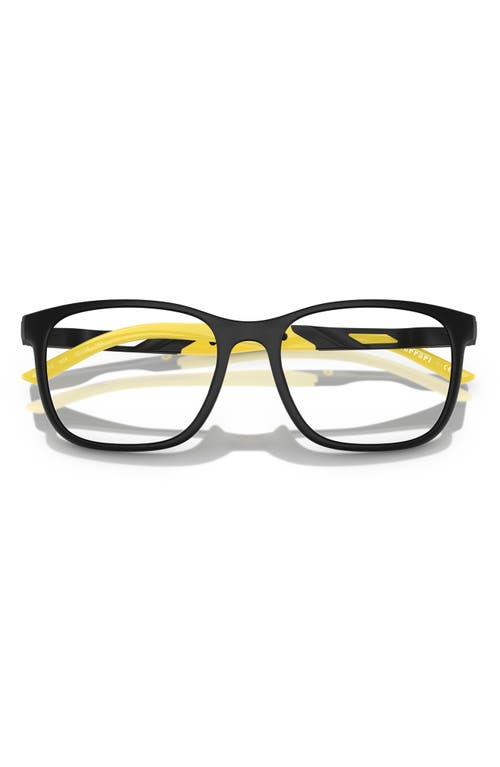 Scuderia Ferrari X 53mm Pillow Optical Glasses In Matte Black