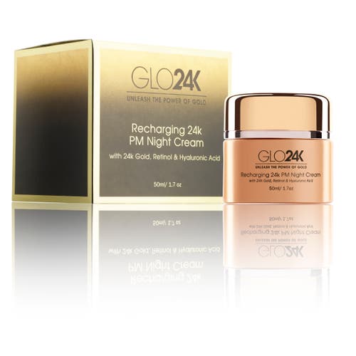 Glo24k Unleash The Power Of Gold Recharging 24k Pm Night Cream In Na