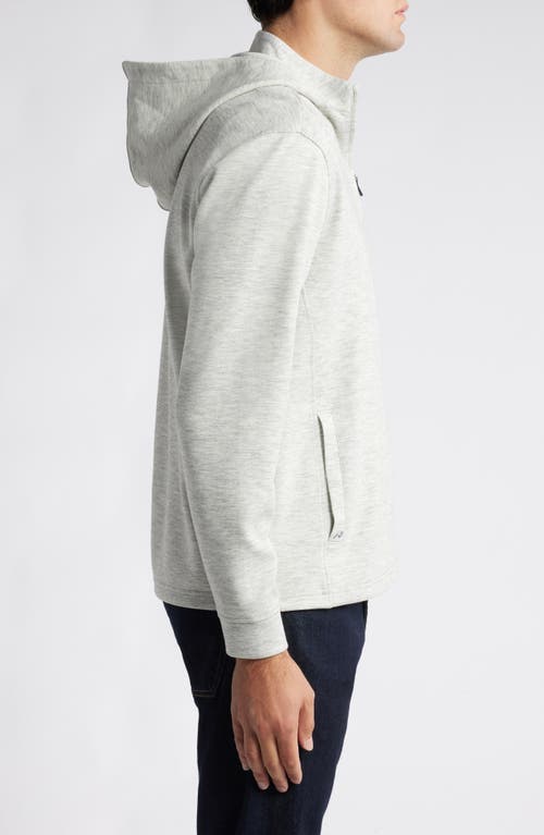 Shop Johnnie-o Maxton Quarter Zip Hoodie In Light Gray