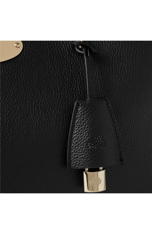 Shop Mulberry Lily Chain Leather Tote In Black