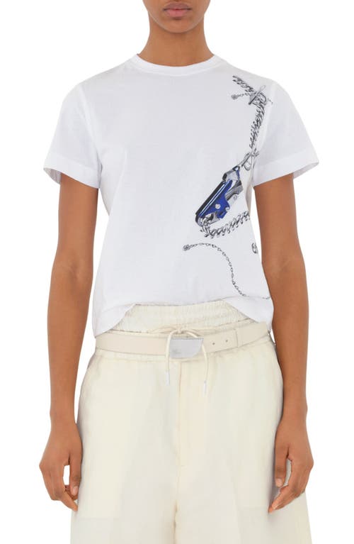 burberry Chain Print Cotton Graphic T-Shirt Knight Ip Pattern at Nordstrom,