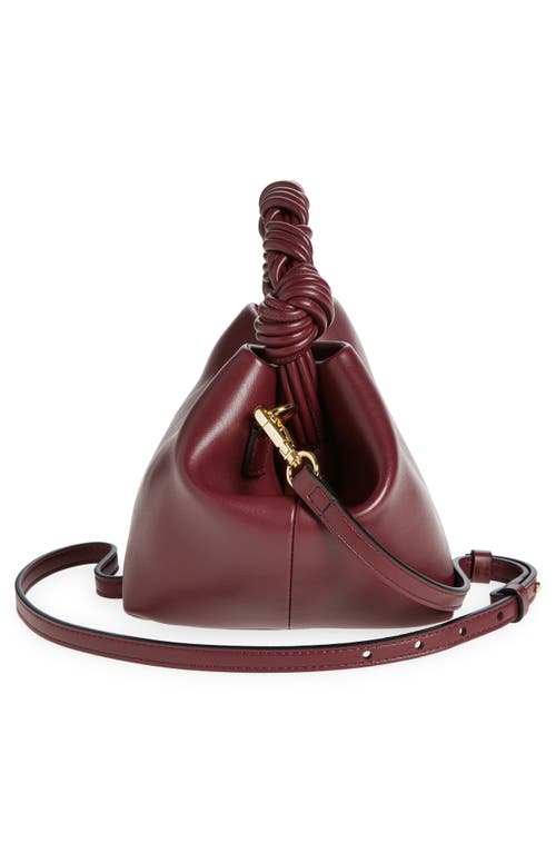 Shop Ganni Bou Crossbody Bag In Burgundy