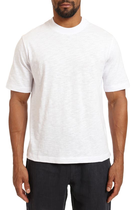 Mavi Jeans Cotton Slub T-shirt In White
