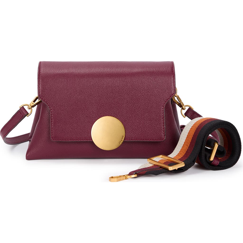 Shop Oryany Lottie Flap Crossbody Bag In Maroon