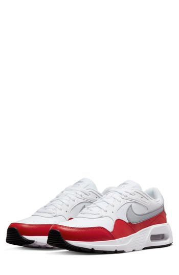 Nike Little Kids Air Max Sc Casual Sneakers From Finish Line In White/grey/red