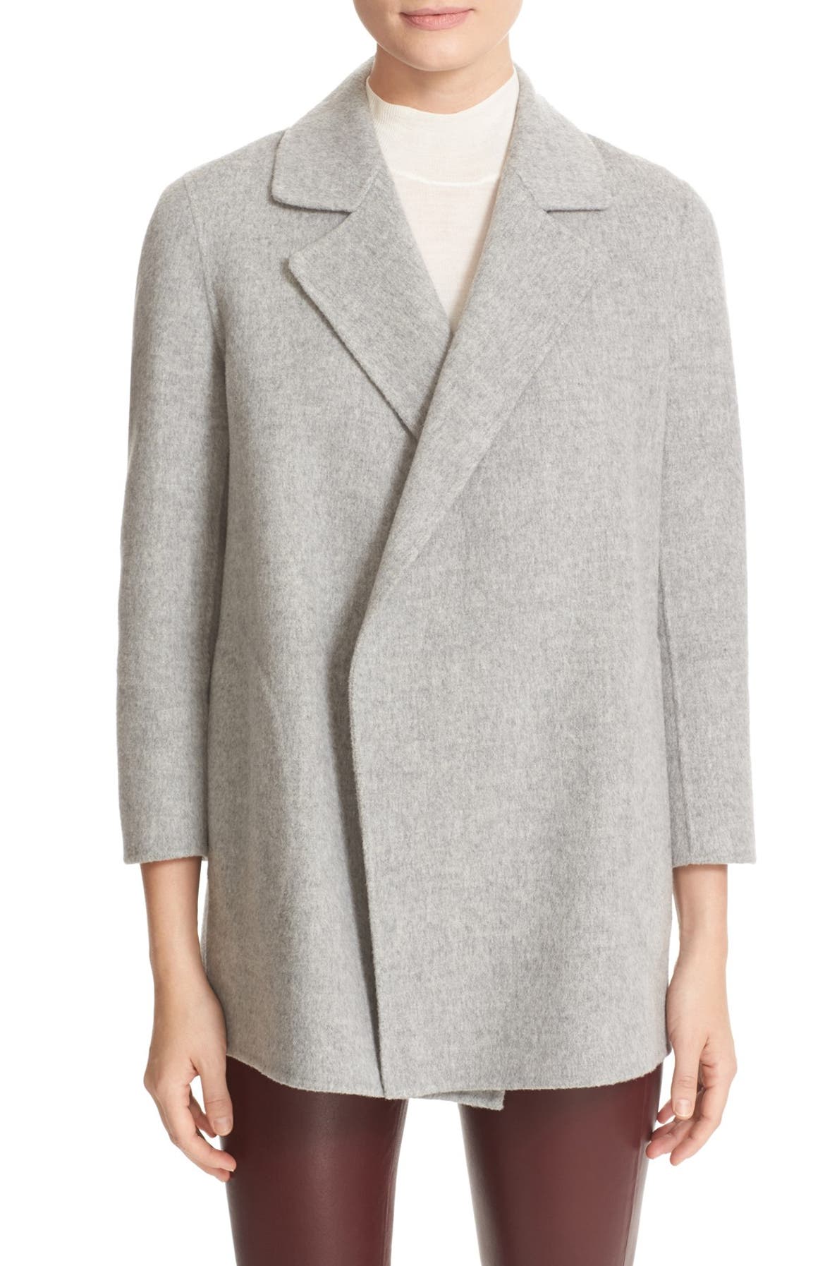 Theory 'Clairene New Divide' Wool & Cashmere Open Front Topper | Nordstrom