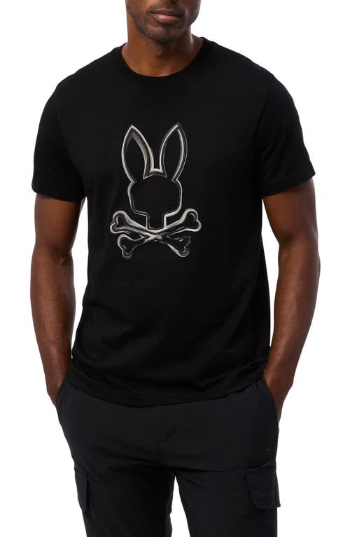 Shop Psycho Bunny Vincent Pima Cotton Graphic T-shirt In Black