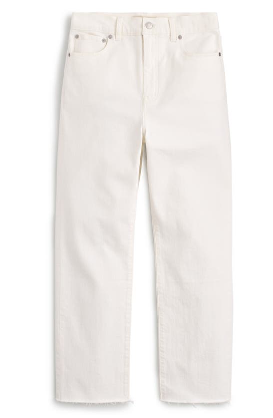 Shop Madewell The '90s Straight Crop Jean In Tile White
