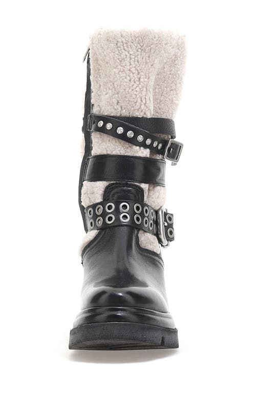 Shop As98 A.s.98 Emmons Genuine Shearling Boot In Black