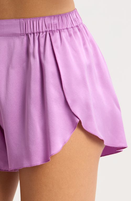 Shop Lunya Racerback Washable Silk Short Pajamas In Atmospheric Fuchsia