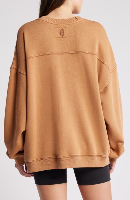 Shop Fp Movement By Free People Free People Fp Movement All Star Sweatshirt In Camel