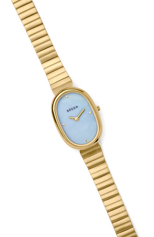 Breda Jane Bracelet Watch, 23mm In Gold/gold/sky