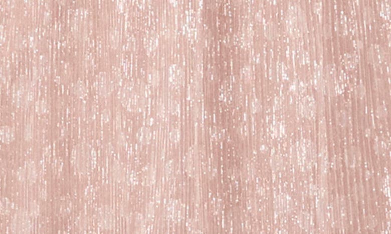 Chaus Metallic Sleeveless Tiered Maxi Dress In Serene Mauve