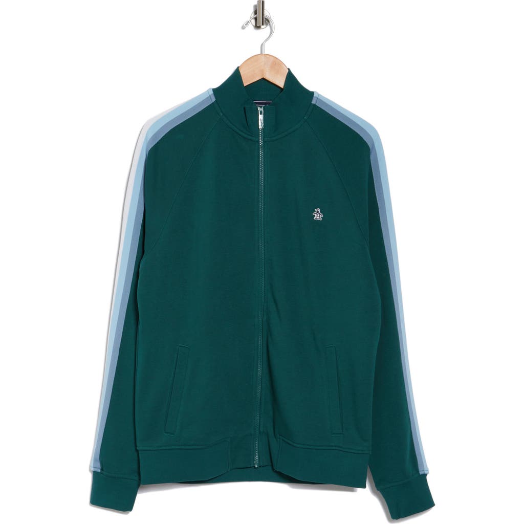 Original Penguin Stripe Track Jacket In June Bug