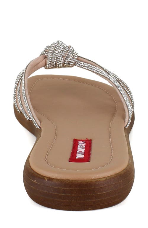 Shop Unionbay Gretta Knot Sandal In Silver