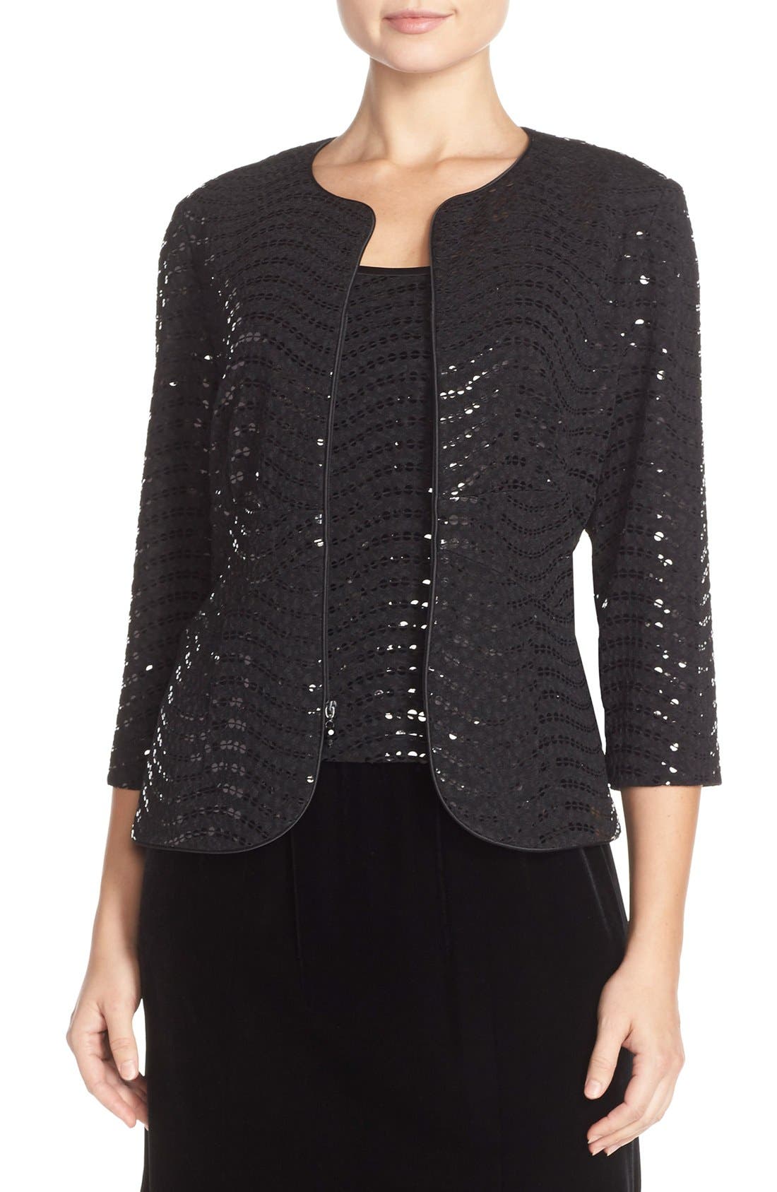 Alex Evenings Sequin Tank & Jacket Set (Regular & Petite) Nordstrom