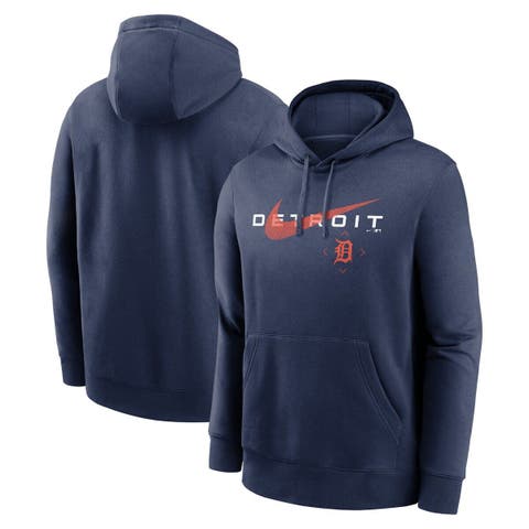 Detroit Tigers Nike Authentic Collection Therma Performance Pullover Hoodie  - Navy