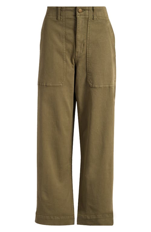 Shop Caslonr Caslon(r) Twill Utility Pants In Olive Burnt